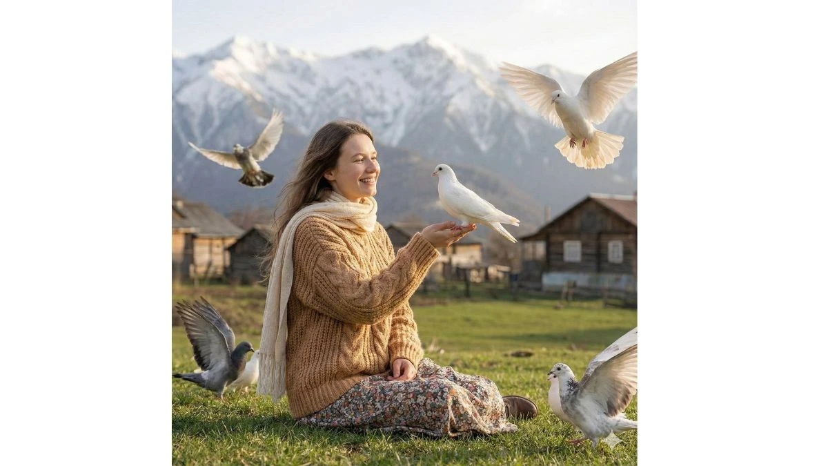 13 Unique Google Gemini AI Photo Editing Prompts for Girls to Create Realistic Kashmiri Village Portraits with Pigeons