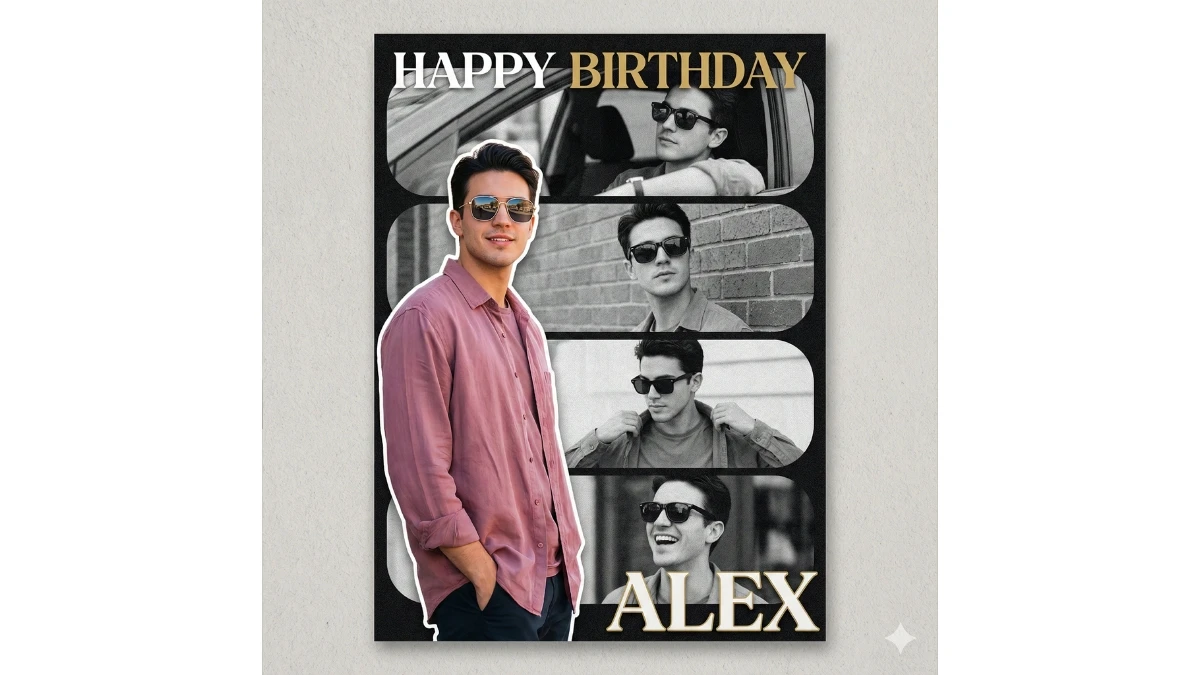 10 Google Gemini AI Photo Editing Prompts for Boys to Instantly Create Stylish Birthday Collage Portraits