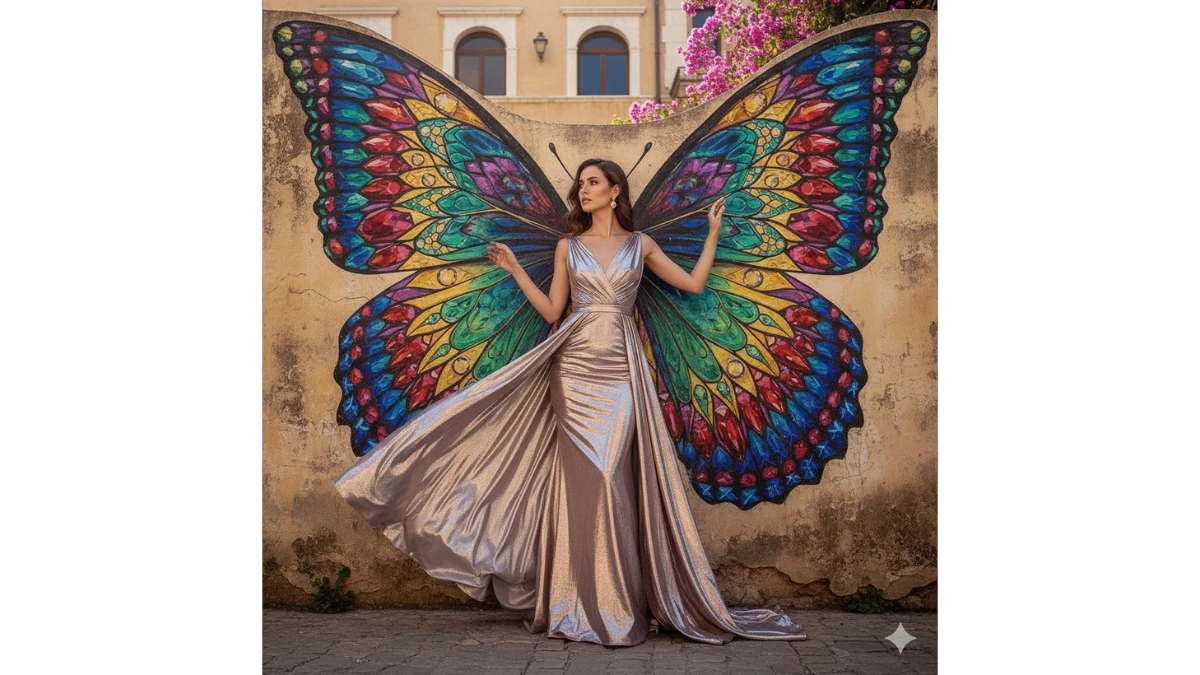 10 Viral Google Gemini AI Photo Editing Prompts for Girls to Create Stunning Butterfly-Wing Portraits