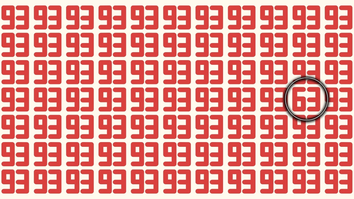 Only Sharp Eyes Can Spot 63 Hidden Among 93 in Just 7 Seconds — Can You Beat This Viral Optical Illusion?