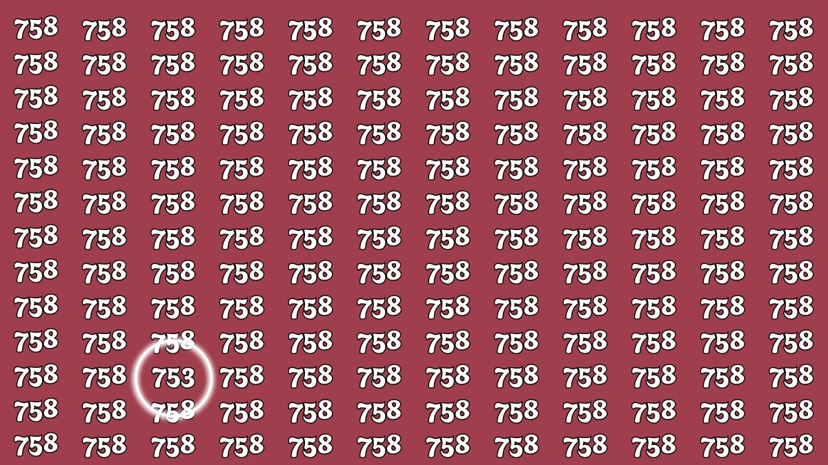 Optical Illusion 8 Seconds Challenge: Only People with Eagle Eyes Can spot the Number 753