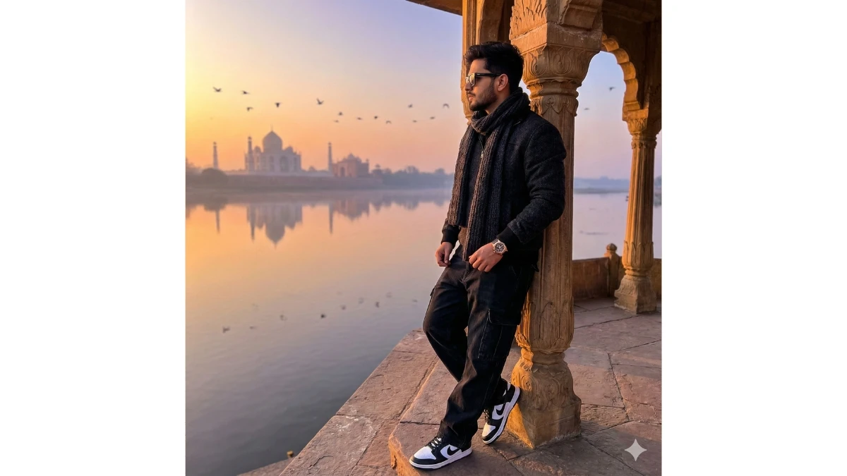 15 Google Gemini AI Photo Editing Prompts for Men to Create Ultra-Realistic Golden Hour Taj Mahal Portraits