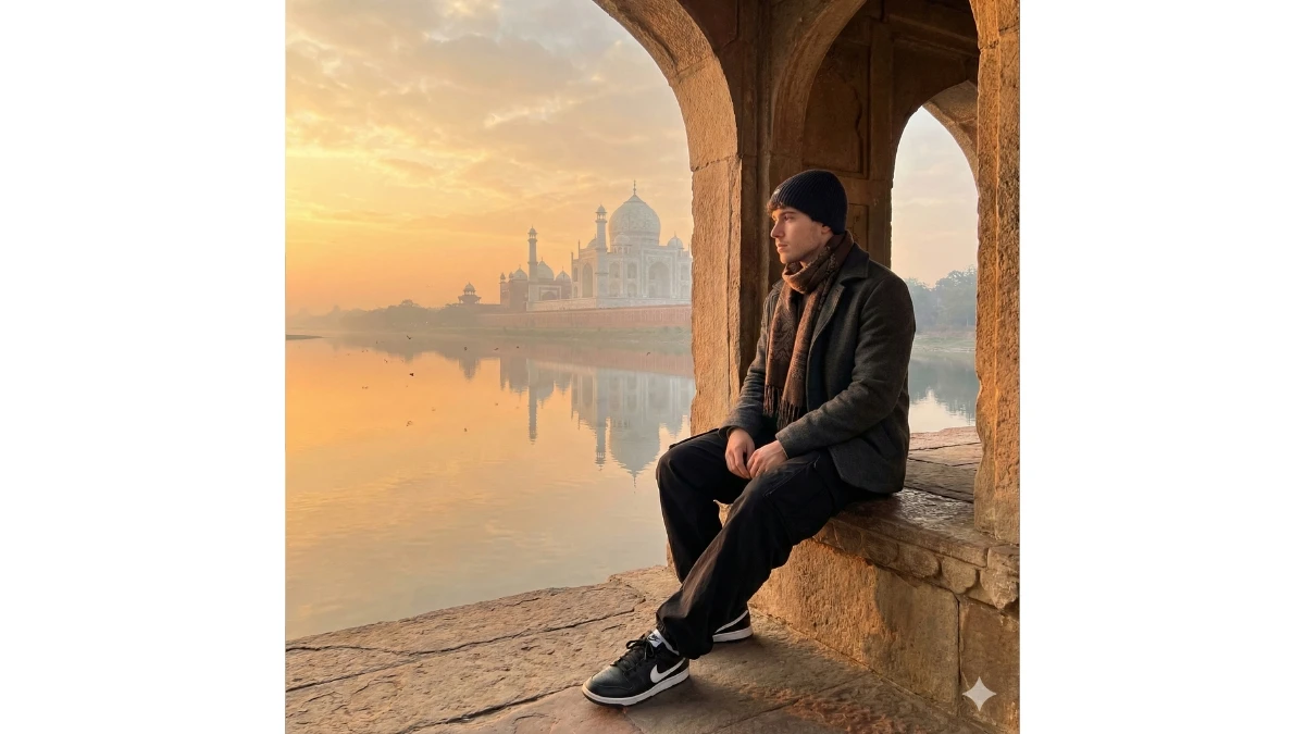 15 Google Gemini AI Photo Editing Prompts for Men to Create Ultra-Realistic Golden Hour Taj Mahal Portraits