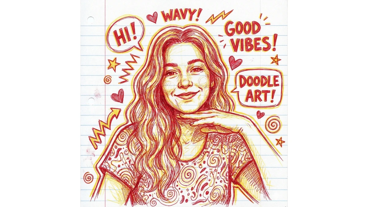 12 Trending Google Gemini AI Photo Editing Prompts to Create Stunning Hand-Drawn Doodle Art Portraits