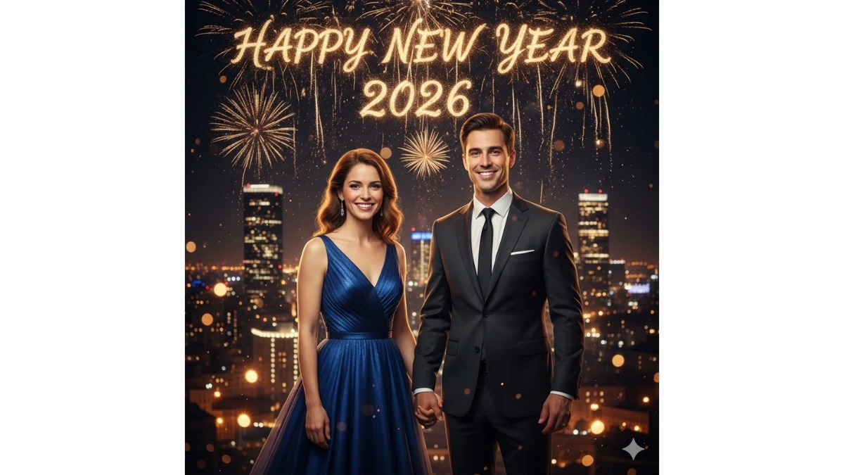 Happy New Year 2026 Gemini AI Photo Editing Prompts for Couples: 6 Stunning Festive Portraits to Celebrate Love and Joy