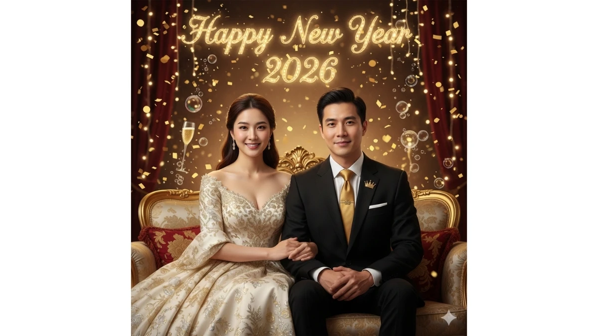 Happy New Year 2026 Gemini AI Photo Editing Prompts for Couples: 6 Stunning Festive Portraits to Celebrate Love and Joy