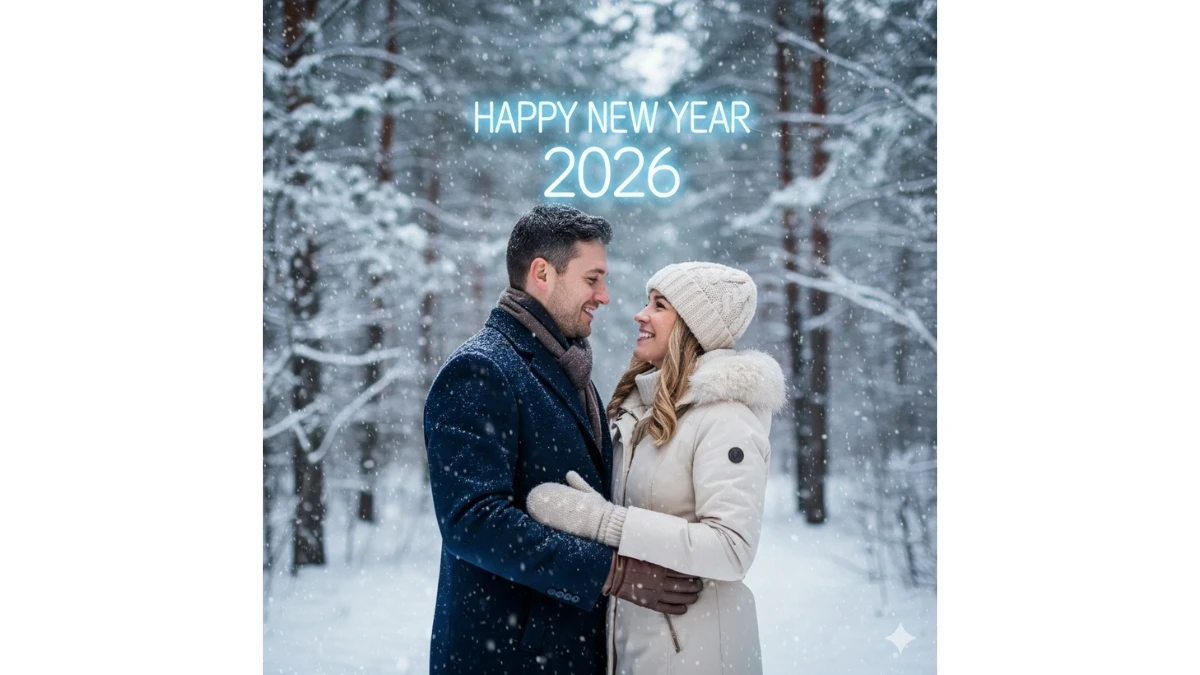 Happy New Year 2026 Gemini AI Photo Editing Prompts for Couples: 6 Stunning Festive Portraits to Celebrate Love and Joy