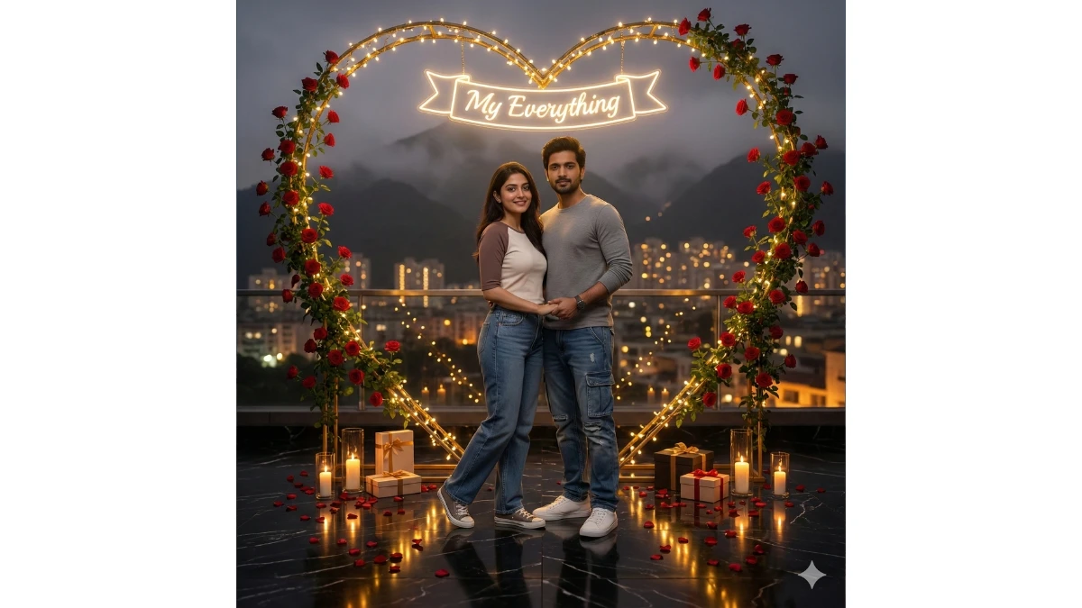 10 Google Gemini AI Photo Editing Prompts for Couples: Create Cinematic Viral Ultra-Realistic Heart-Frame Love Portraits