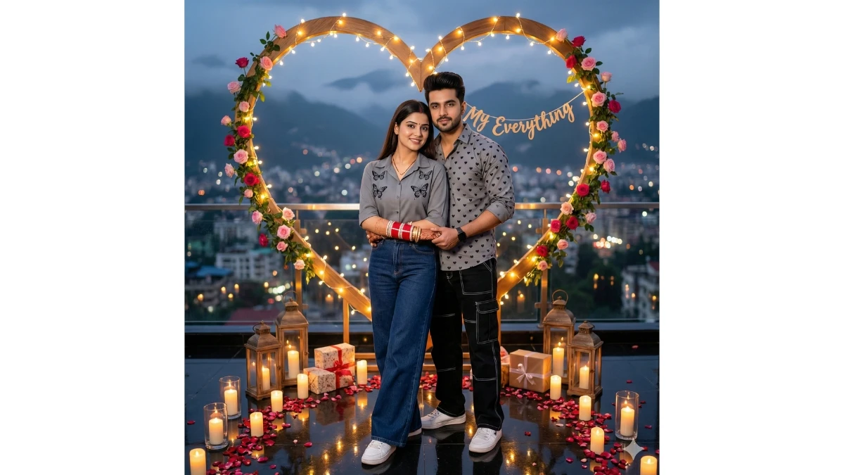 10 Google Gemini AI Photo Editing Prompts for Couples: Create Cinematic Viral Ultra-Realistic Heart-Frame Love Portraits