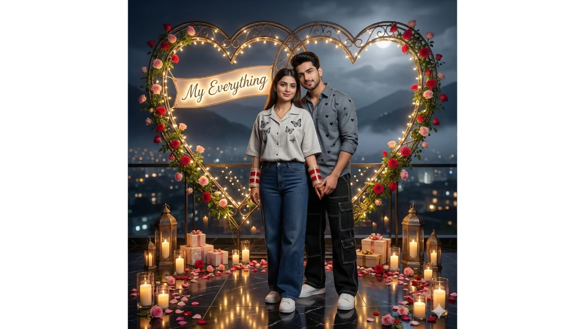 10 Google Gemini AI Photo Editing Prompts for Couples: Create Cinematic Viral Ultra-Realistic Heart-Frame Love Portraits