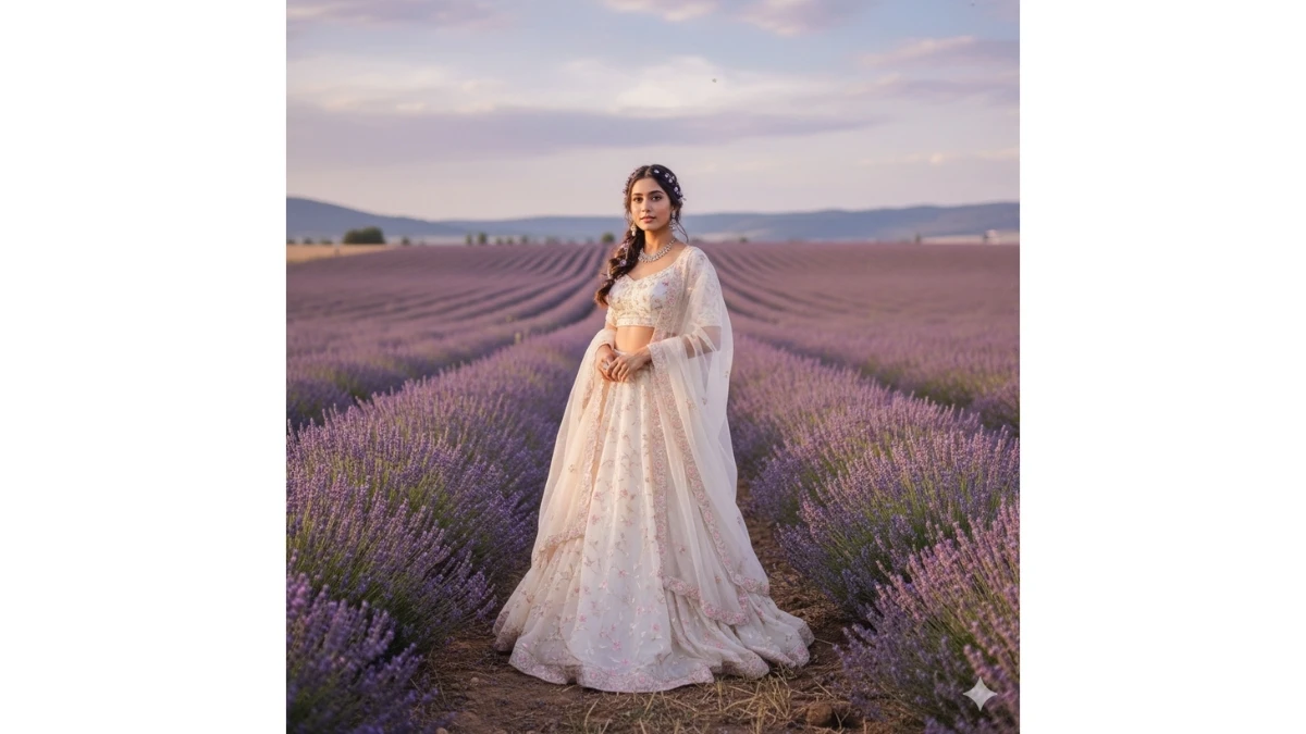 10 Viral Google Gemini AI Photo Editing Prompts for Girls to Create Stunning Lavender Field Cinematic Portraits