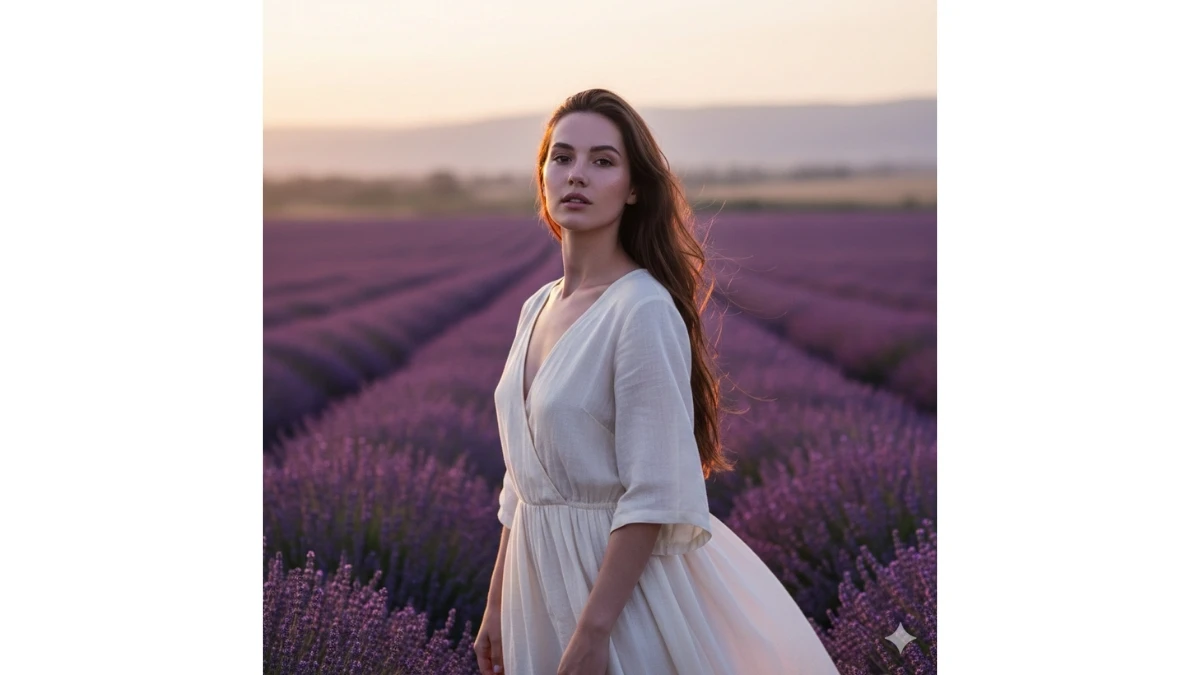 10 Viral Google Gemini AI Photo Editing Prompts for Girls to Create Stunning Lavender Field Cinematic Portraits