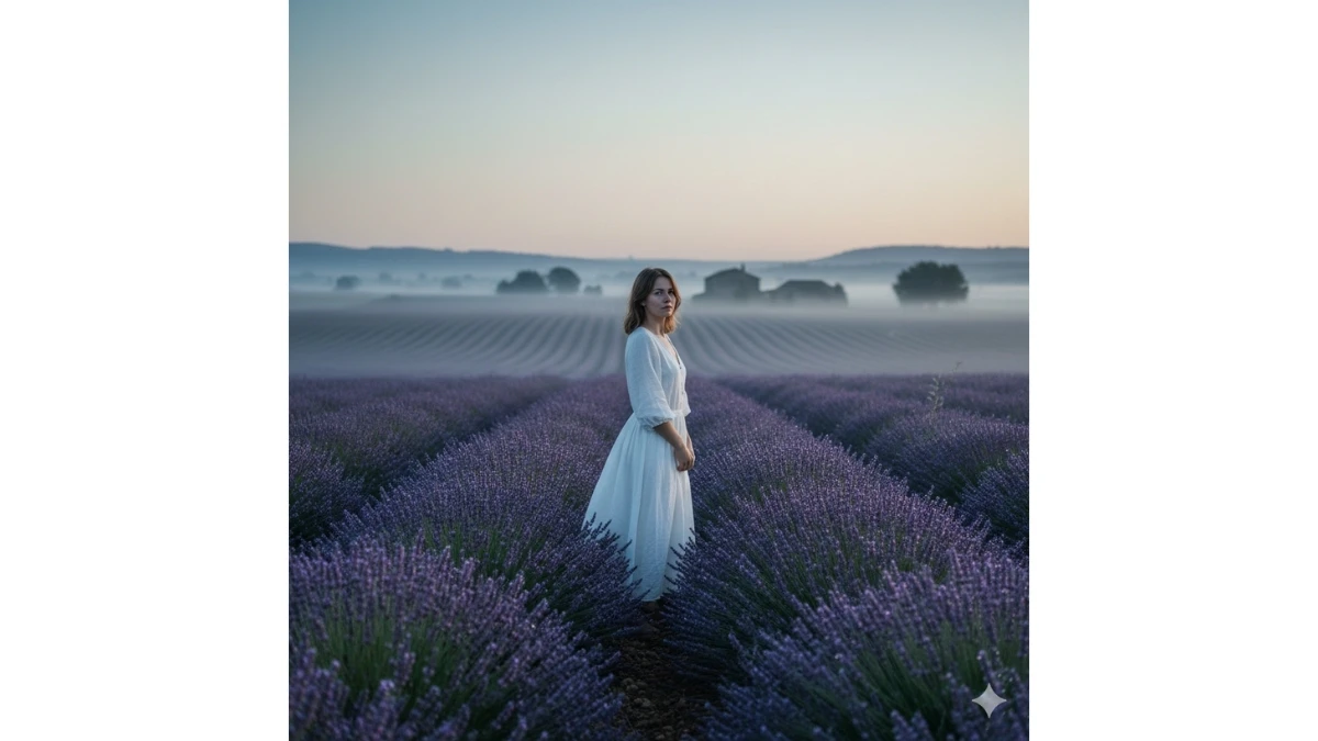 10 Viral Google Gemini AI Photo Editing Prompts for Girls to Create Stunning Lavender Field Cinematic Portraits
