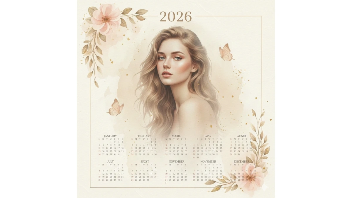 New Year 2026 Personalized Calendar Design Gemini AI Prompts: Copy Paste Image Generation Ideas  for Stunning Portraits