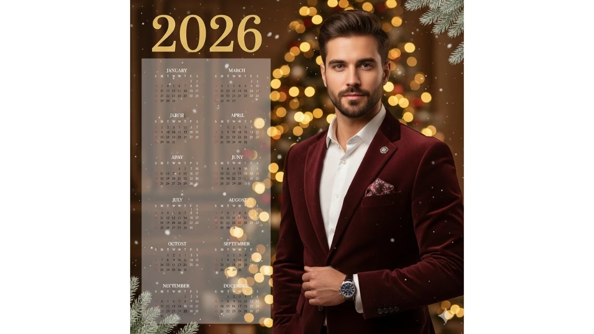 New Year 2026 Personalized Calendar Design Gemini AI Prompts: Copy Paste Image Generation Ideas  for Stunning Portraits