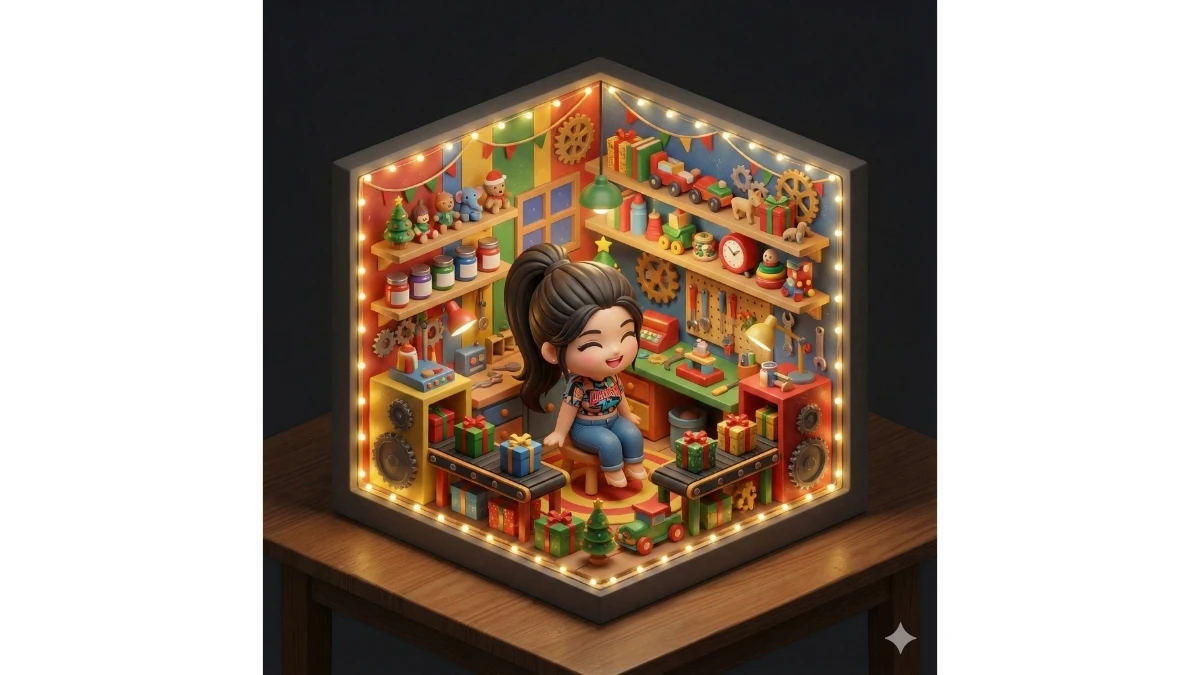 Google Gemini AI Photo Editing Prompts to Create Micro Diorama–Style Holiday Scenes