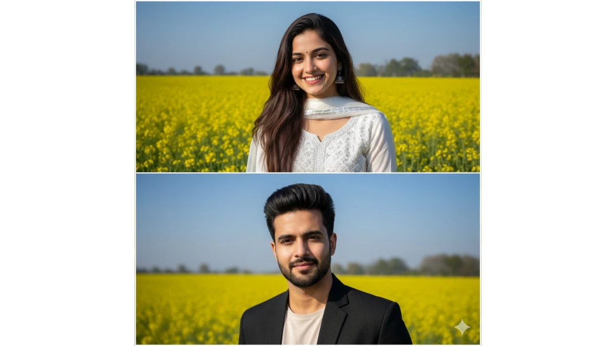 10 Google Gemini AI Photo Editing Prompts for Couples to Create Stunning Mustard Field Cinematic Masterpieces in seconds
