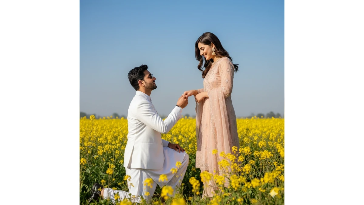 10 Google Gemini AI Photo Editing Prompts for Couples to Create Stunning Mustard Field Cinematic Masterpieces in seconds