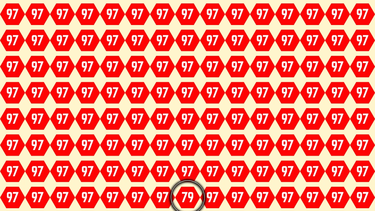 Observation Find it Out: Within 6 Seconds Spot The Number 79 among 97