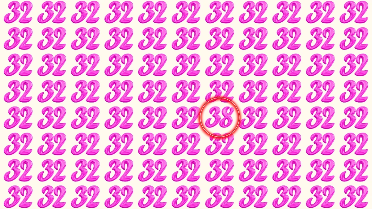 Only Sharp Eyes Can Spot the Hidden Number 38 – Can You Find It in 8 Seconds?