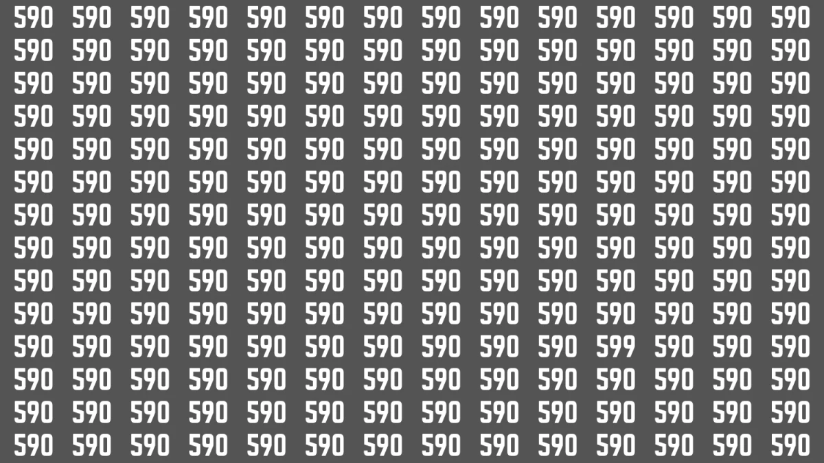 Optical Illusion 8 Seconds Challenge: Only People with Eagle Eyes Can spot the Number 599