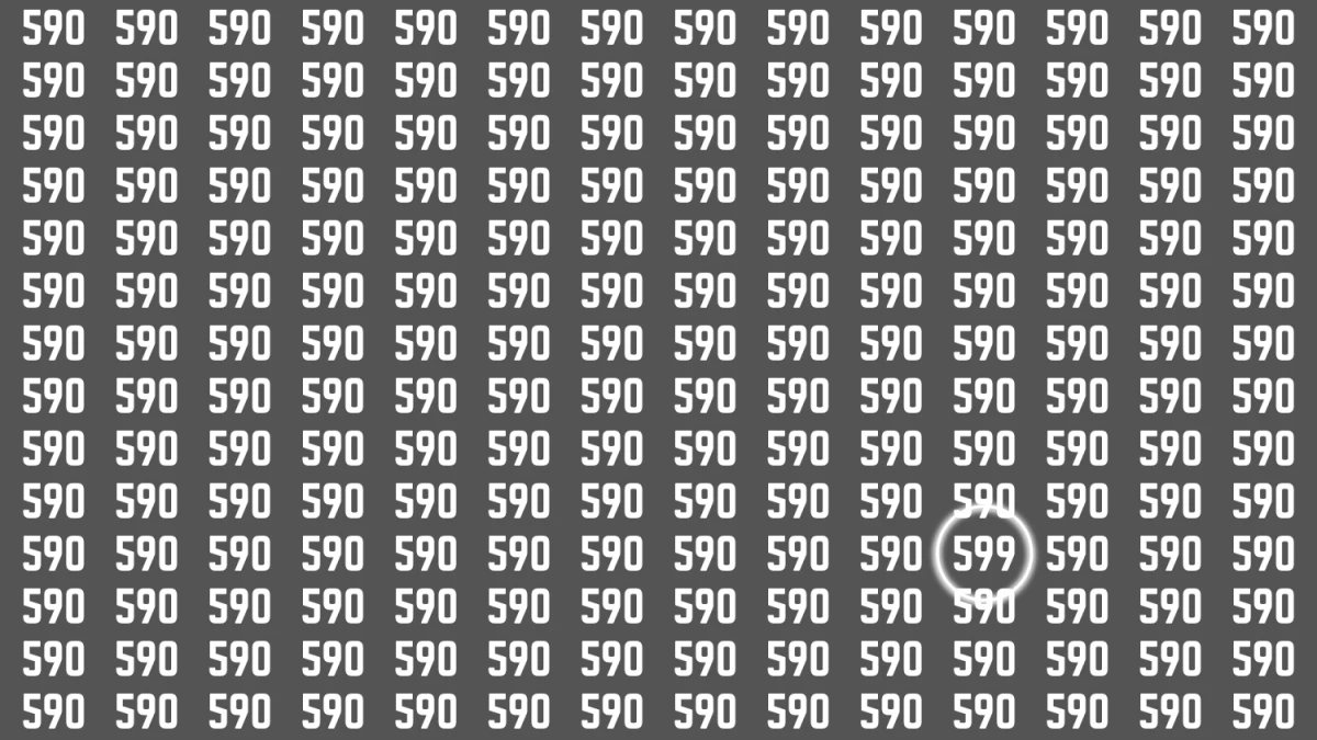 Optical Illusion 8 Seconds Challenge: Only People with Eagle Eyes Can spot the Number 599