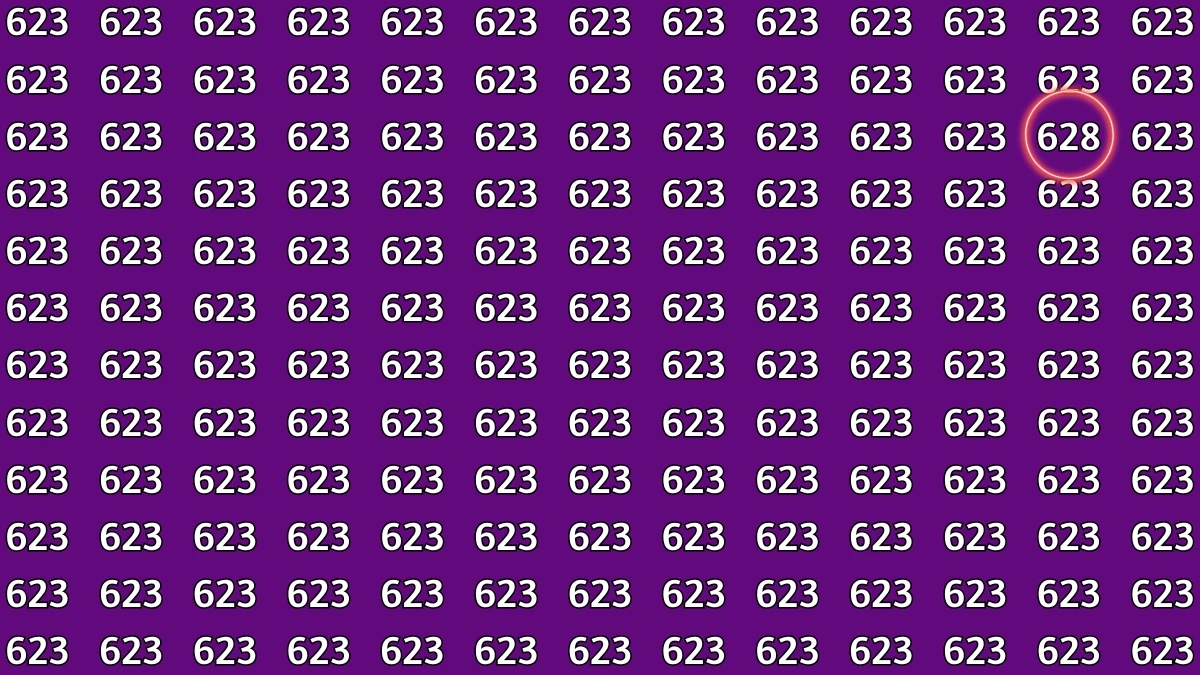 Optical Illusion 8 Seconds Challenge: Only People with Eagle Eyes Can spot the Number 628