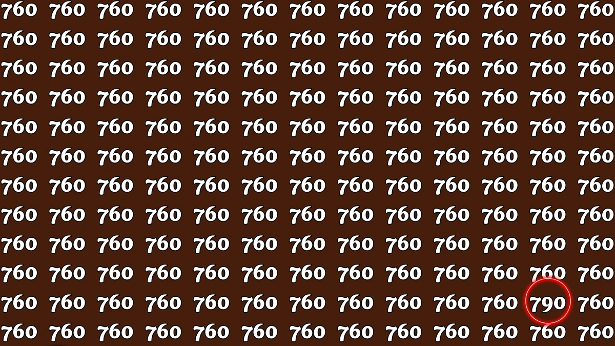 Optical Illusion 8 Seconds Challenge: Only People with Eagle Eyes Can spot the Number 760