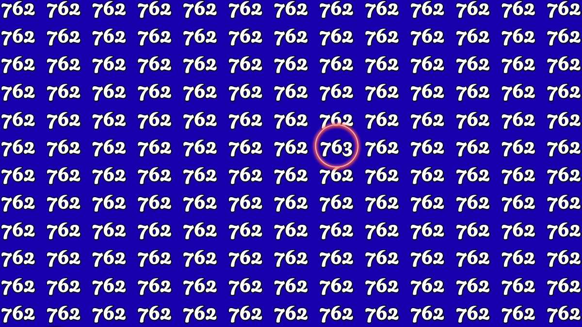 Optical Illusion 8 Seconds Challenge: Only People with Eagle Eyes Can spot the Number 763