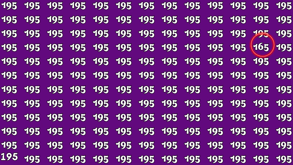 Optical Illusion Challenge: Only a Person with High IQ Level Can Spot the Hidden Number 165