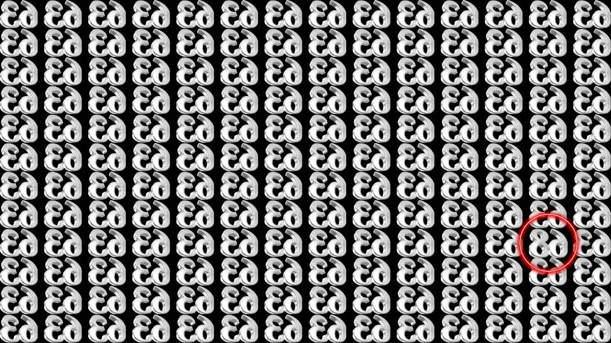 Optical Illusion IQ Test: Are You A Genius? Within 13 Seconds Spot The Inverted 68 among Inverted 63