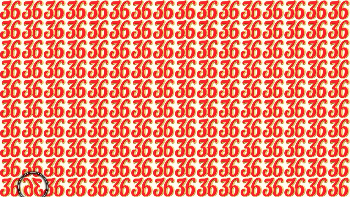 Optical Illusion IQ Test: Are You A Genius? Within 8 Seconds Spot The Inverted 36 among 36
