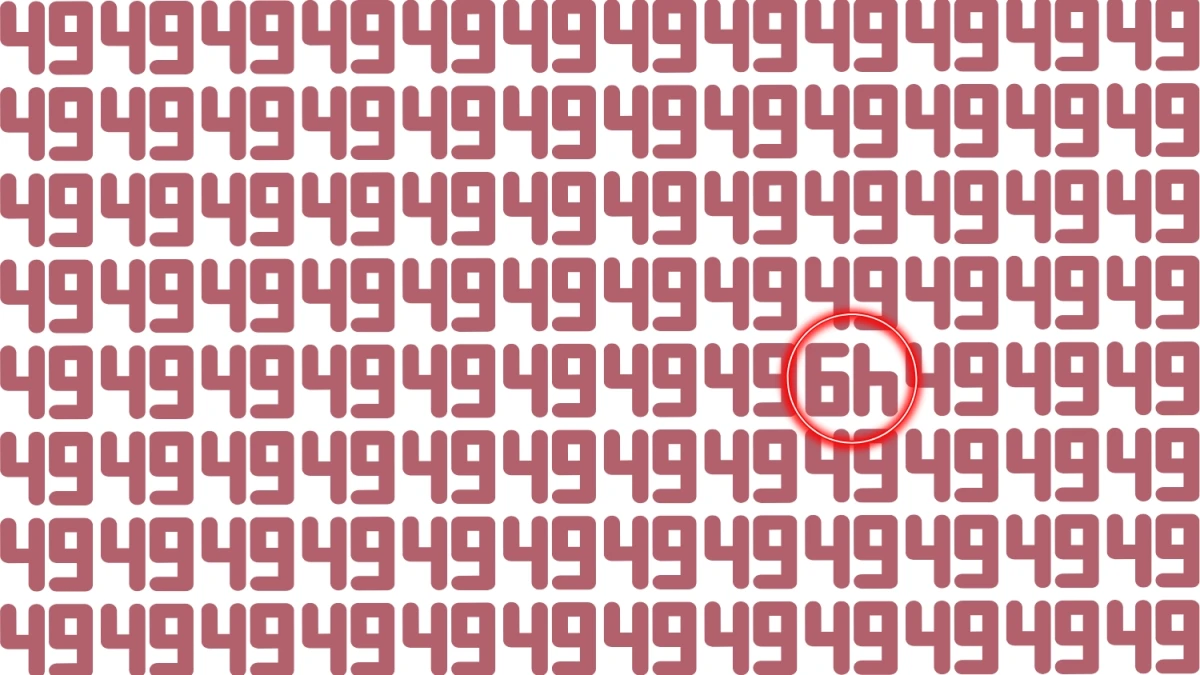 Optical Illusion IQ Test: Are You A Genius? Within 9 Seconds Spot The Inverted 49 among 49