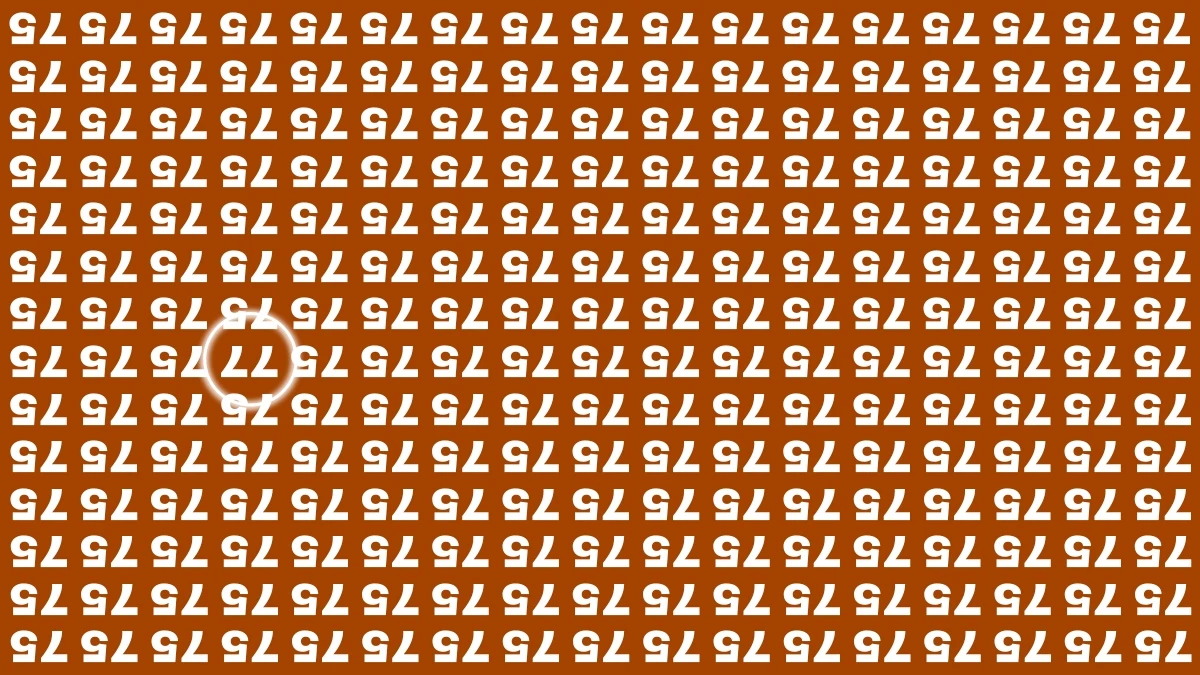Optical Illusion IQ Test: Are You A Genius? Within 9 Seconds Spot The Inverted 77 among 75