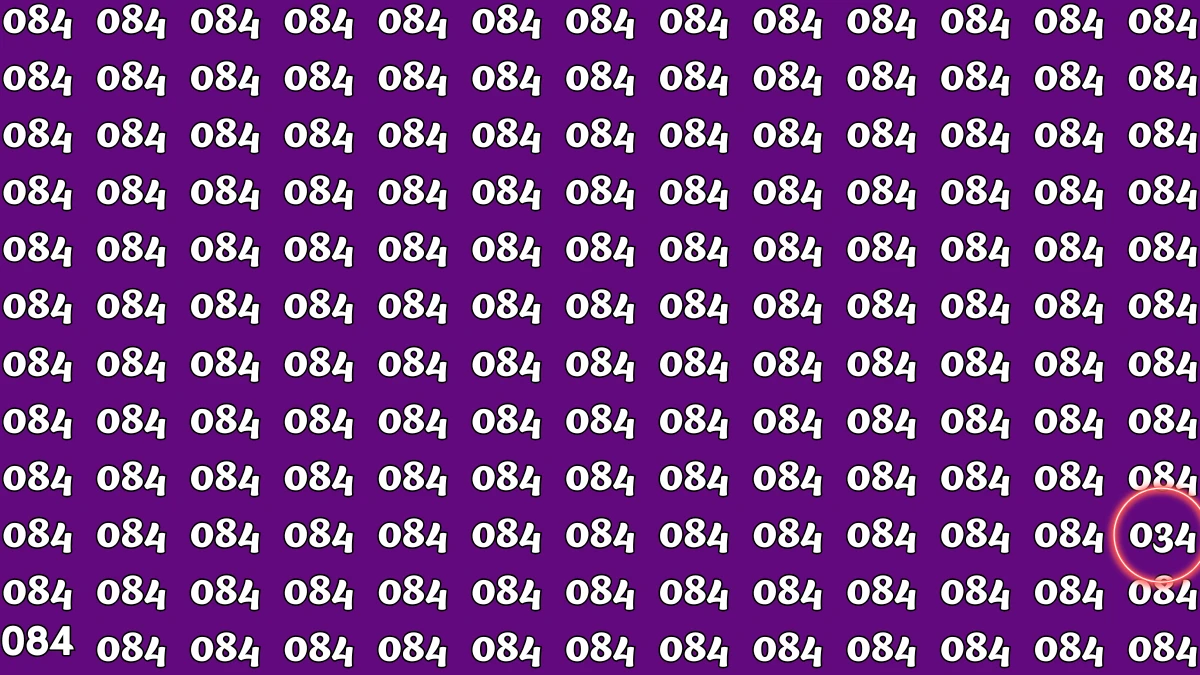 Optical Illusion: Only a person with high IQ Level can Spot the Hidden Number 034