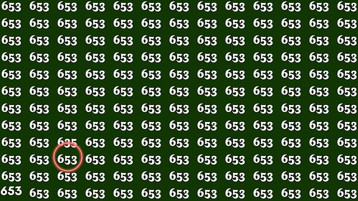Optical Illusion: Only a person with high IQ Level can Spot the Hidden Number 653