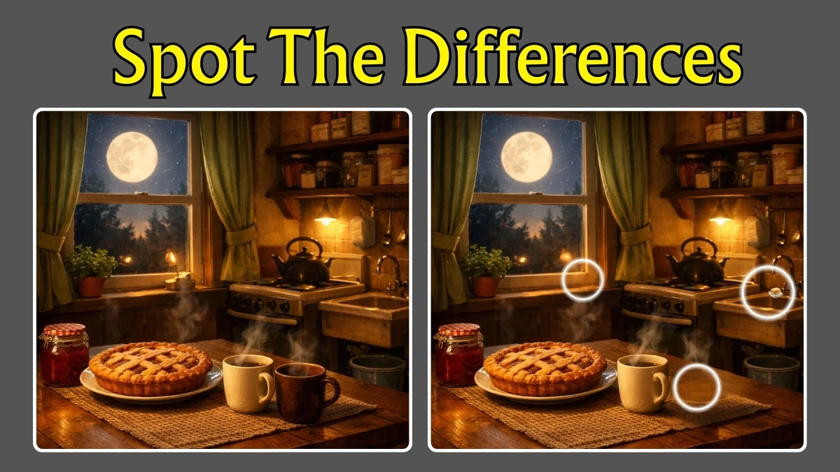 Spot 3 differences between the Pictures in 12 seconds!