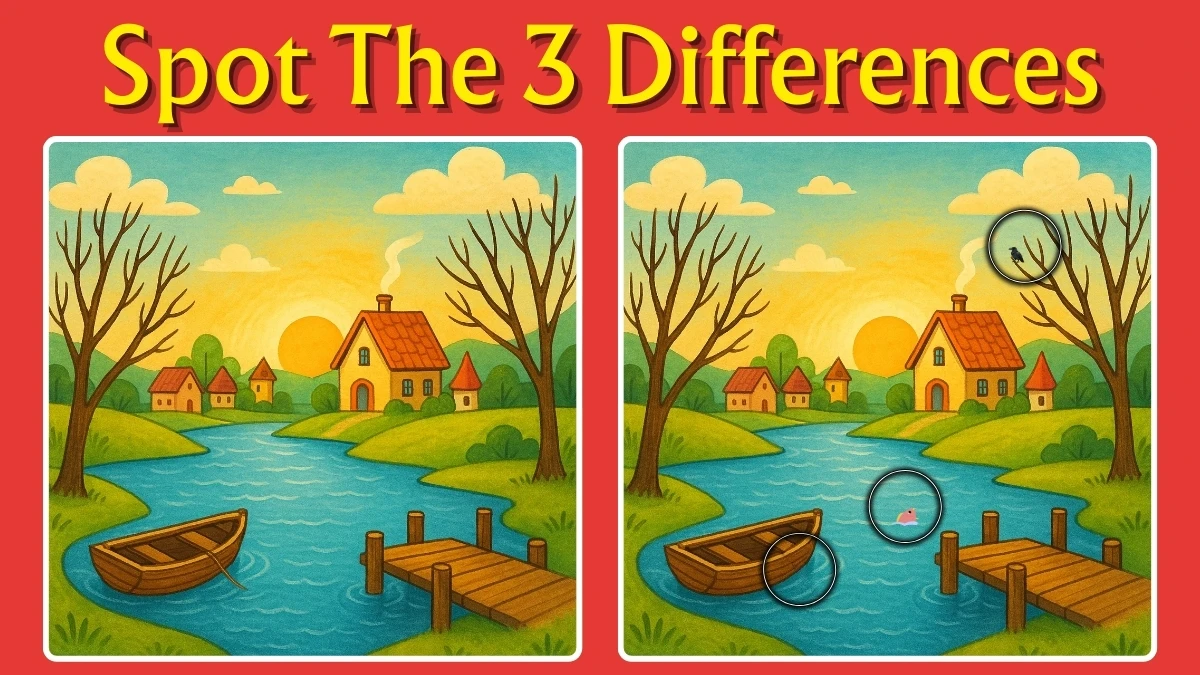 Spot the Difference: Only attentive individuals can spot 3 differences between the two pictures in 14 Seconds
