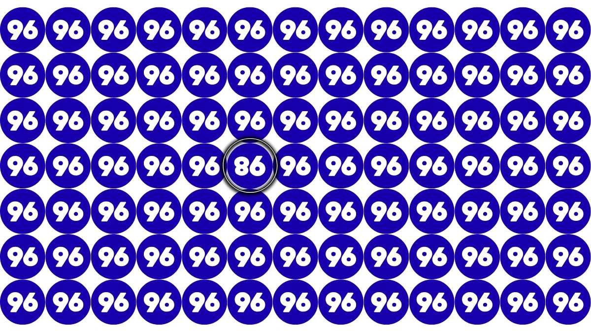 Optical Illusion: Are You A Genius? Within 5 Seconds Spot The Inverted 98 among 96