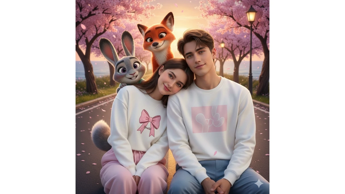 6 Trending Google Gemini AI Photo Editing Prompts to Create Ultra-Realistic Couples Viral Zootopia-Style Portraits