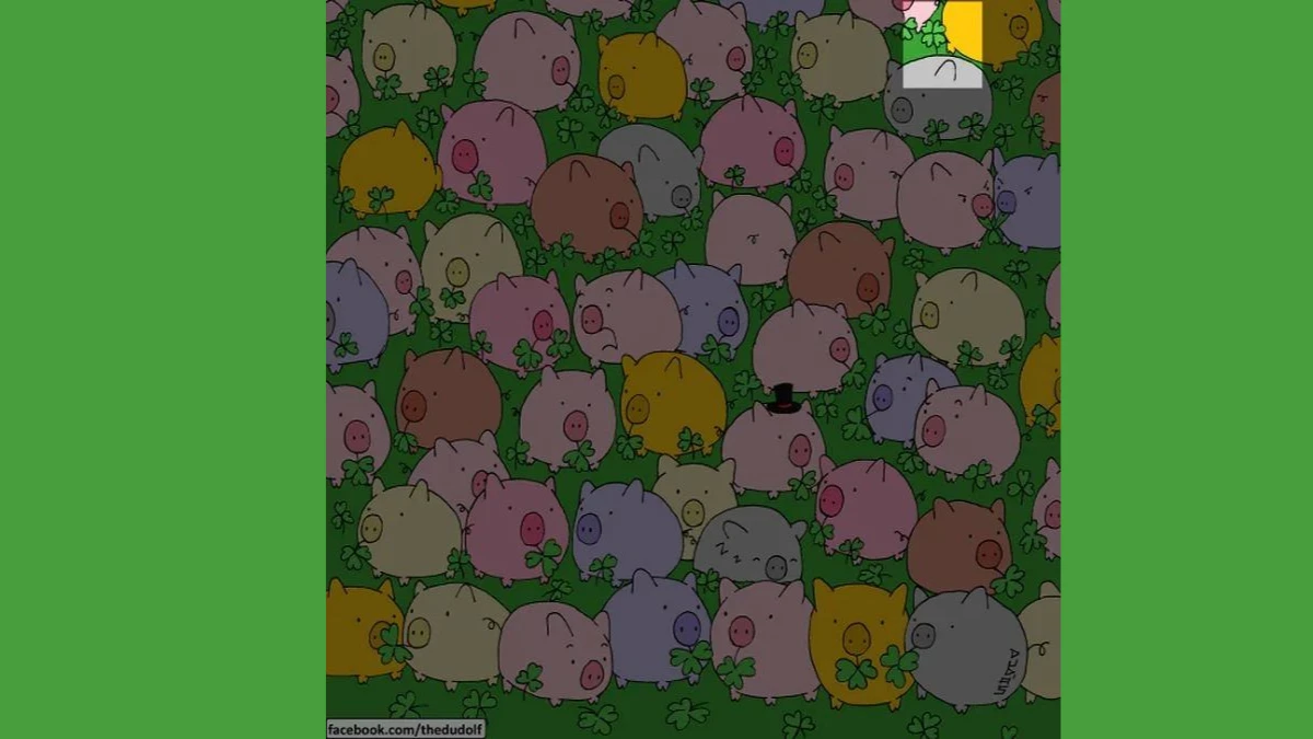 Only Eagle-Eyed Thinkers Can Locate the Four-Leaf Clover in 8 Seconds