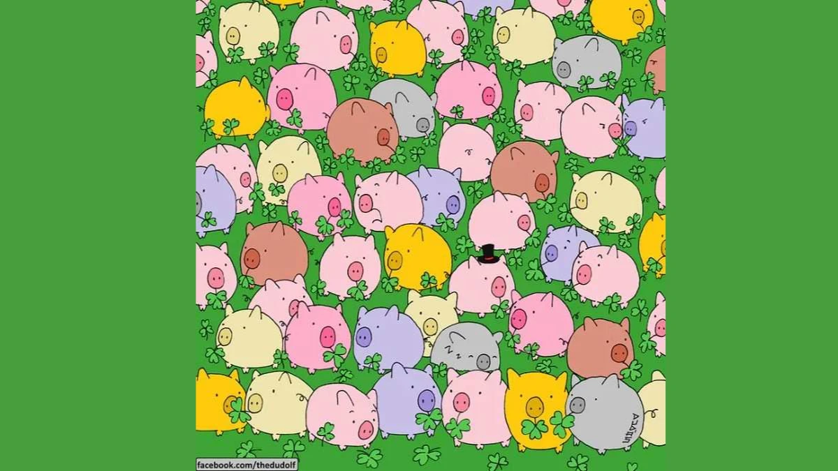 Only Eagle-Eyed Thinkers Can Locate the Four-Leaf Clover in 8 Seconds