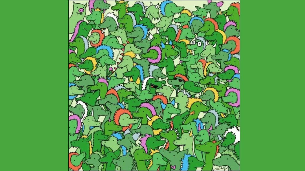 Optical Illusion: Can You Find 3 Crocodiles Hidden Among The Dragons in 15 Seconds