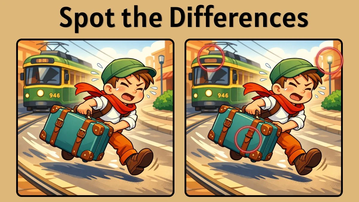 Only Railway Exam Toppers Can Spot 3 Differences in This Train Puzzle in 12 Seconds