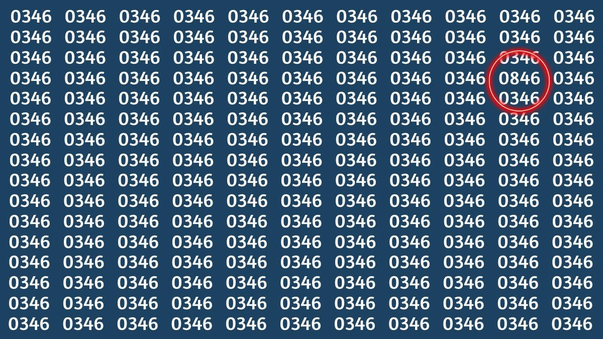Optical Illusion Challenge: Can You Spot the Number 0846 in 7 Seconds?